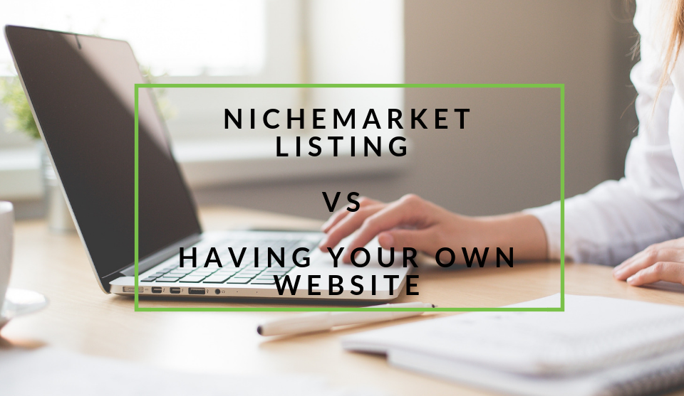 nichemarket listing vs having a website